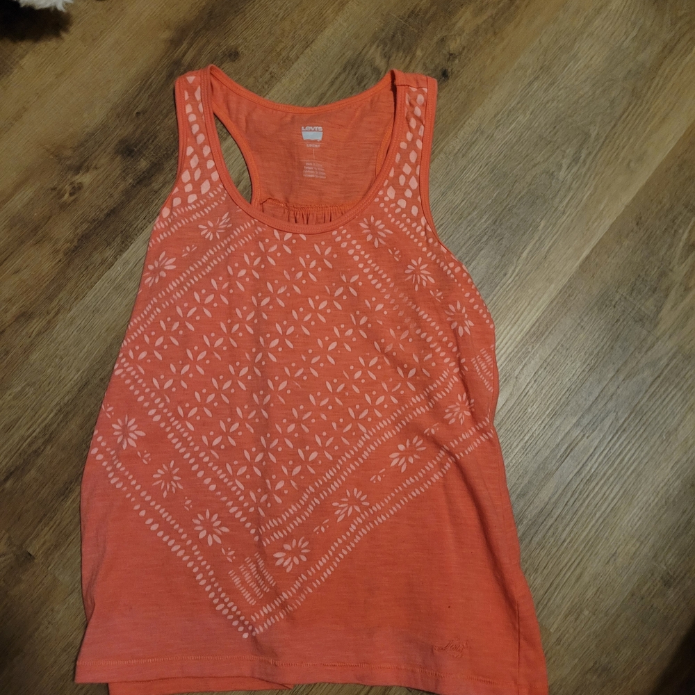 Levi's Coral Patterned Tank Top